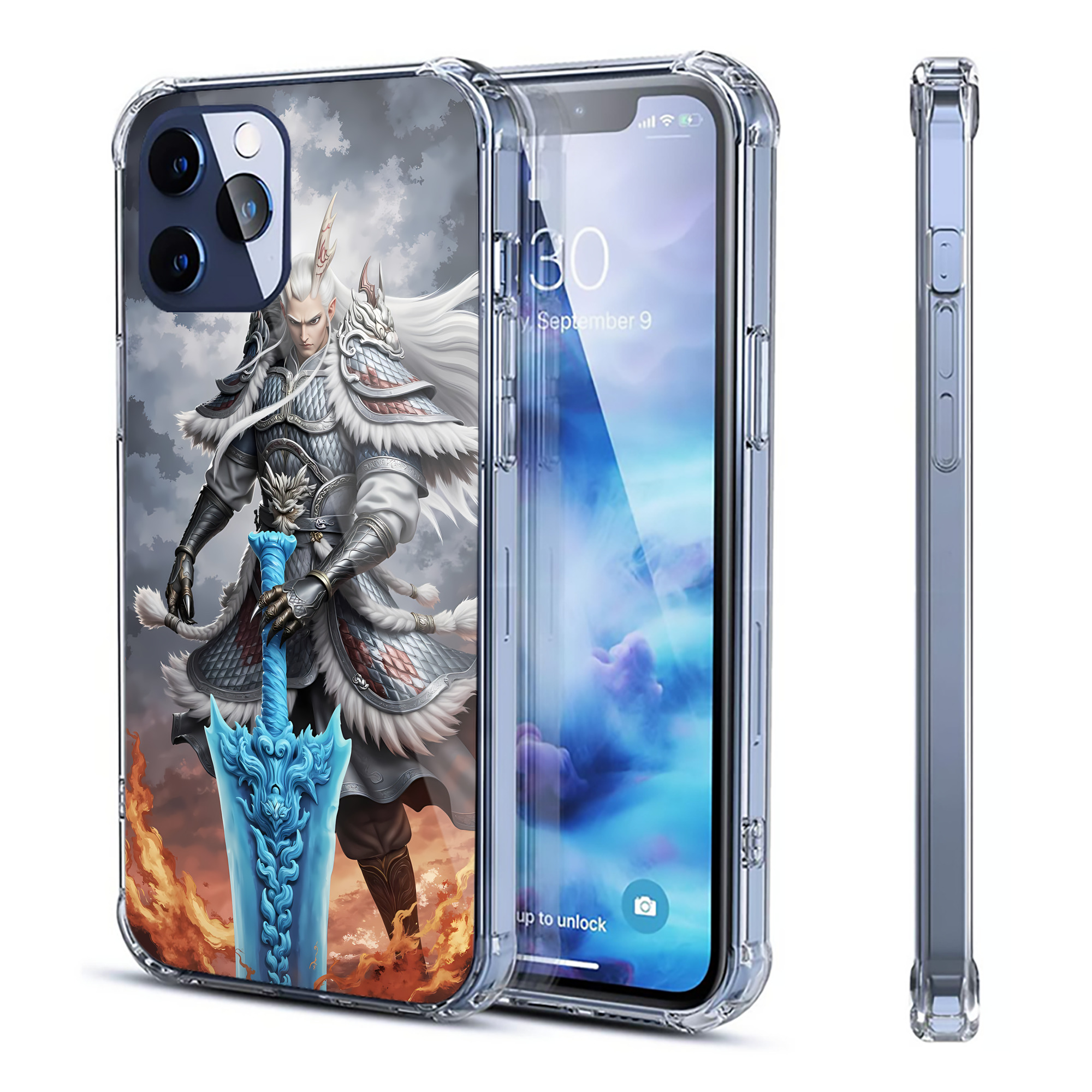 （画像用） Ne Zha 2 ナタ 魔童の大暴れ 【iPhone 12シリーズ対応】透明スマホケース（クリアソフトケース）
